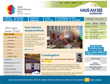 Tablet Screenshot of haus-am-see-hohenhorst.net